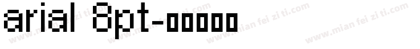 arial 8pt字体转换